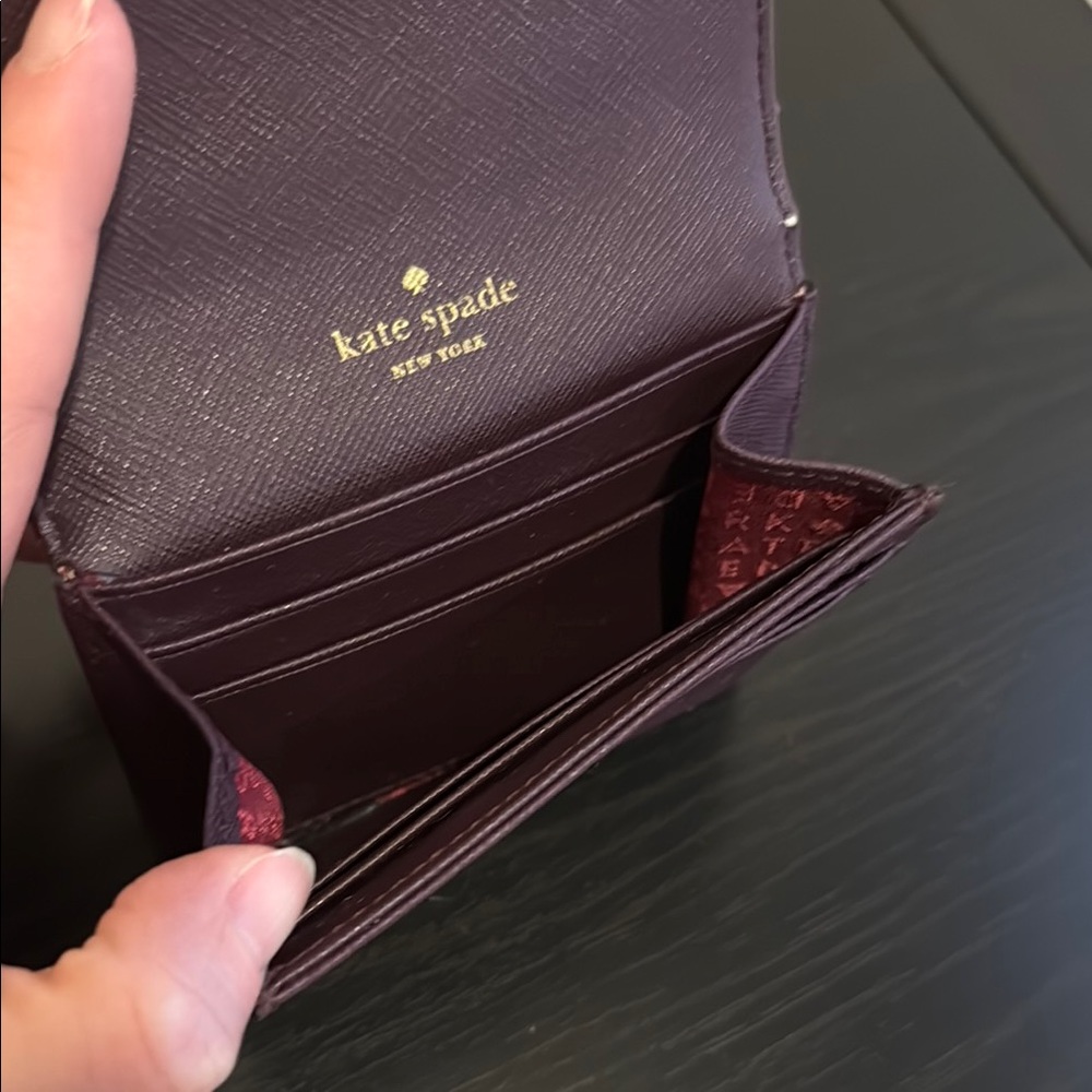 Kate Spade Purple Textured Leather Wallet - Picture 6 of 6